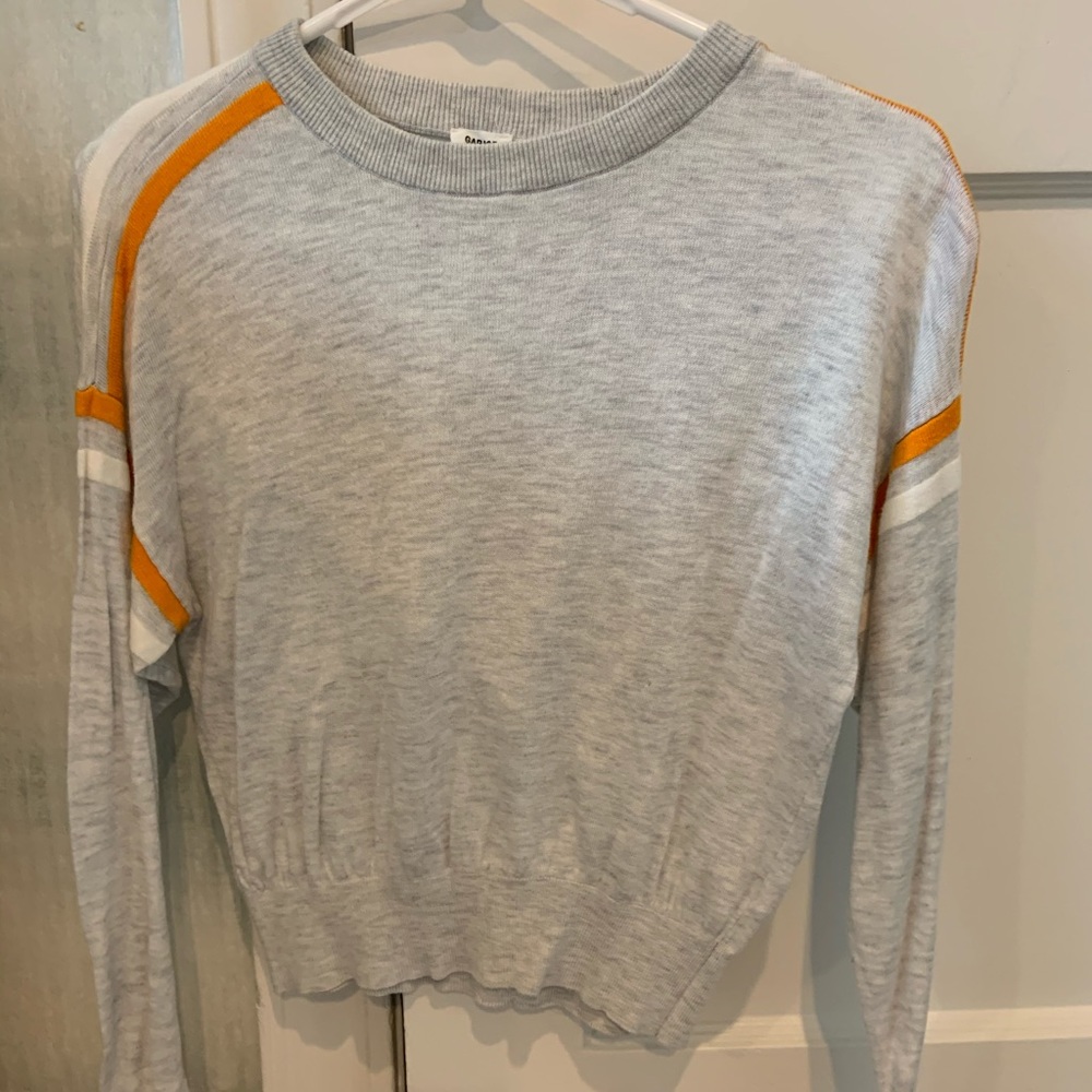 Cropped Garage Gray Sweater